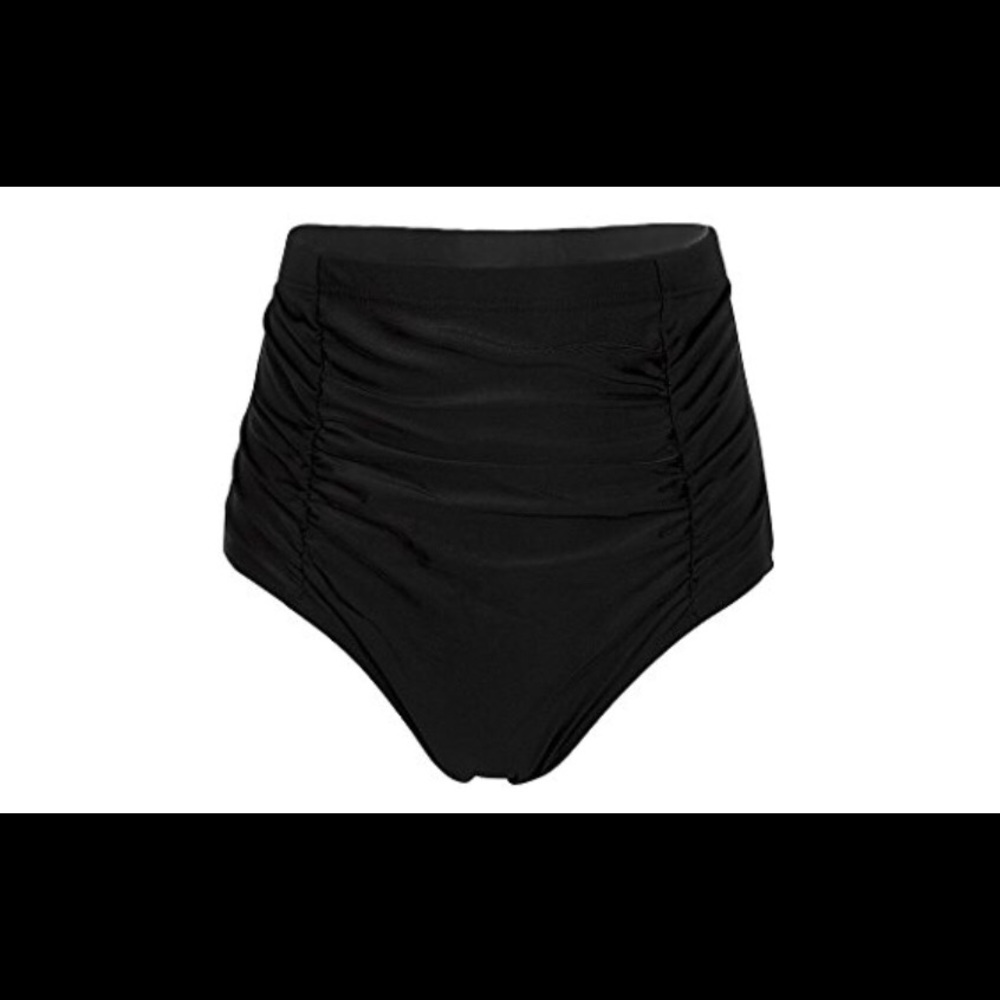 Black High Waisted Bikini Bottoms NWT
